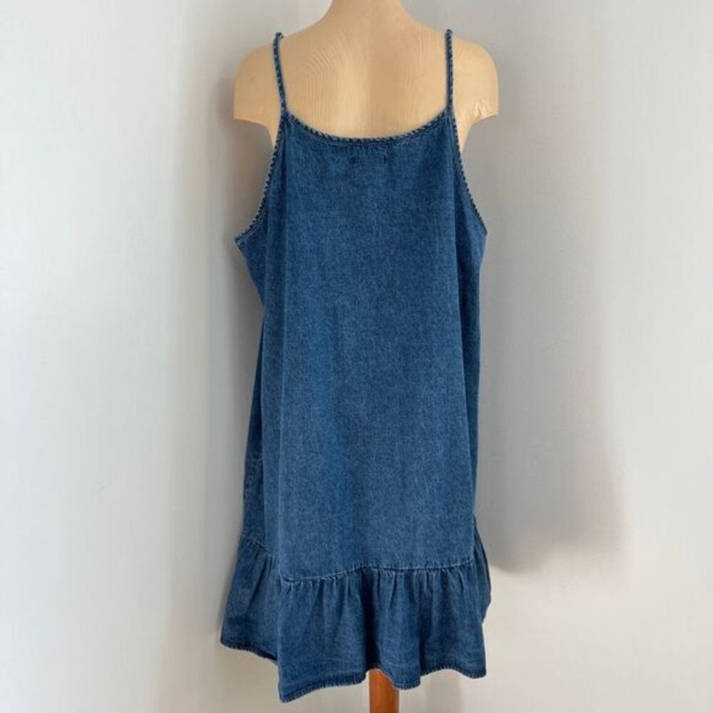Blue Denim Midi Dress - Picture 7 of 14